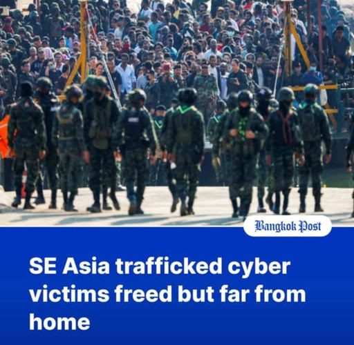 အရှေ့တောင်အာရှသည် လူကုန်ကူးခံရသော ဆိုက်ဘာသားကောင်များ လွတ်မြောက်ခဲ့သော်လည်း အိမ်မပြန်နိုင်ကြသေး