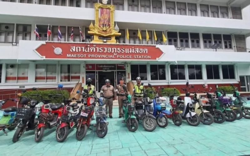 မဲဆောက်မှာ E-Bike ဘတ္ထီစက်ဘီးတွေဖမ်းဆီးနေမှု မြန်မာနိုင်ငံသား ရွှေ့ပြောင်းအလုပ်သမားတွေအခက်တွေ့နေ