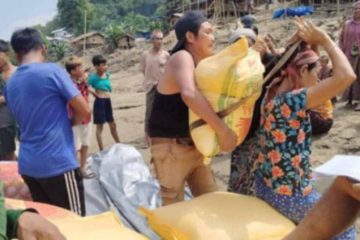 မြန်မာဒုက္ခသည်များ အိန္ဒိယနိုင်ငံ မီဇိုရမ်ပြည်နယ်တွင် အကူအညီများ ရရှိနေ