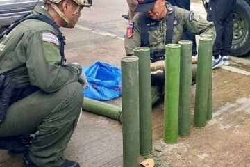 မြန်မာပြည်ဘက်ပို့မယ့် လက်နက်ကြီးကျည်တွေ မဲဆောက်မှာဖမ်းမိထား